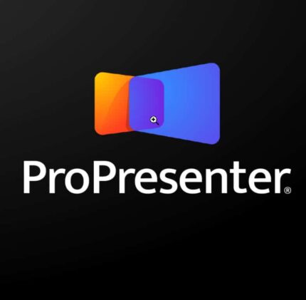 ProPresenter 7 – presentation & production application displays lyrics