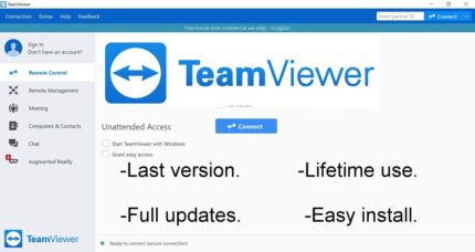 TeamViewer for remote desktop – Full updates – Lifetime- For windows