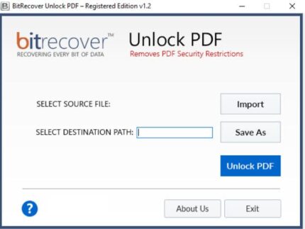 Unlock PDF – Remove PDF Restrictions and Unlock Secured PDF Files – For Win